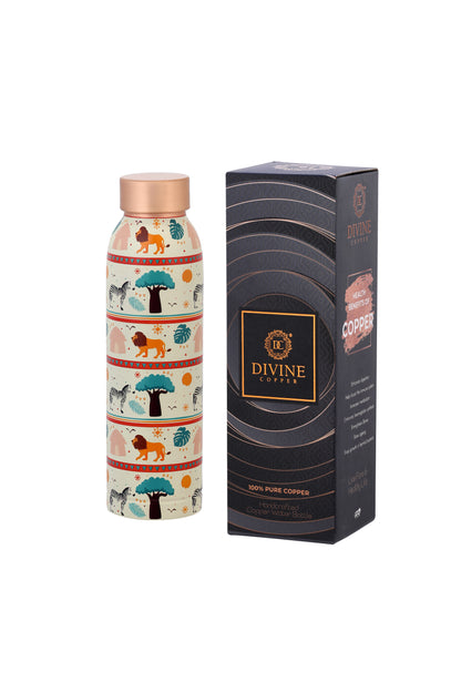 Oreo - African Print Pure Copper Bottle