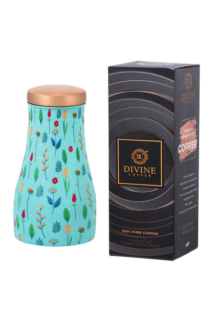 JAR - Spring Flower  Print Pure Copper Jar