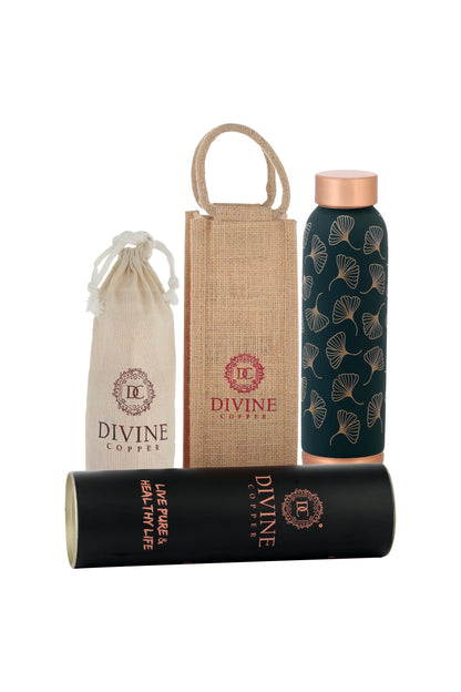 Oreo - Mashroom Print Pure Copper Bottle
