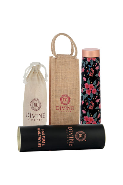 Eclair - Flower Pure Copper Bottle