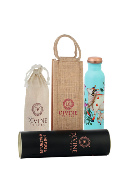 PIE - Nandi Cow Print Pure Copper Bottle