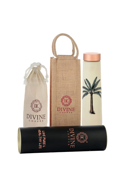 Eclair - Single Palm Tree Pure Copper Bottle
