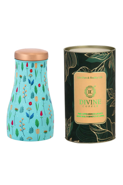 JAR - Spring Flower  Print Pure Copper Jar