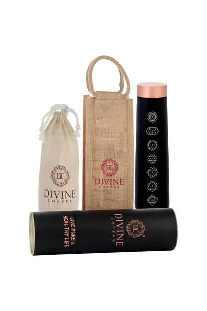 Eclair - Seven Chakras Pure Copper Bottle