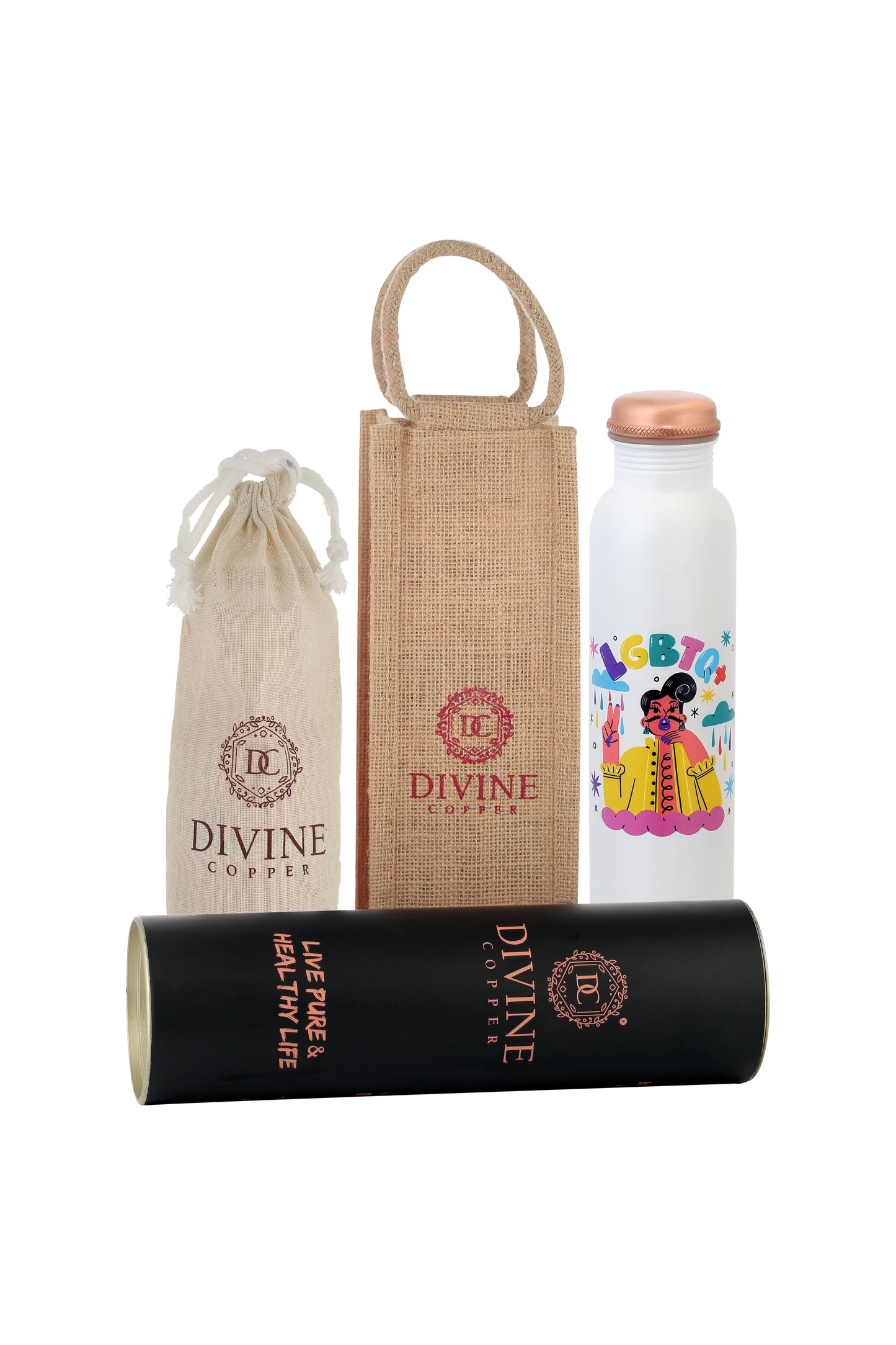PIE - Genz LGBTQ  Print Pure Copper Bottle