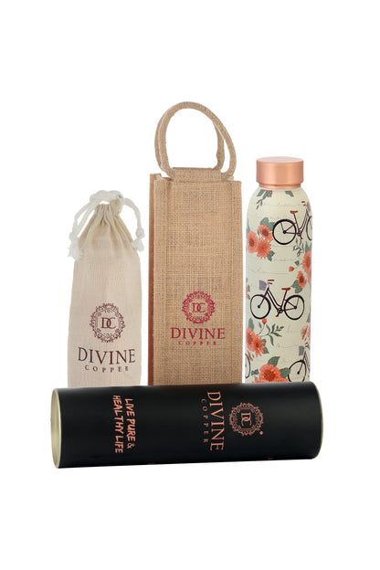 Oreo - Cycle Print Pure Copper Bottle