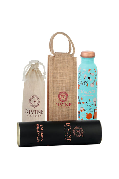PIE -  Science Print Pure Copper Bottle