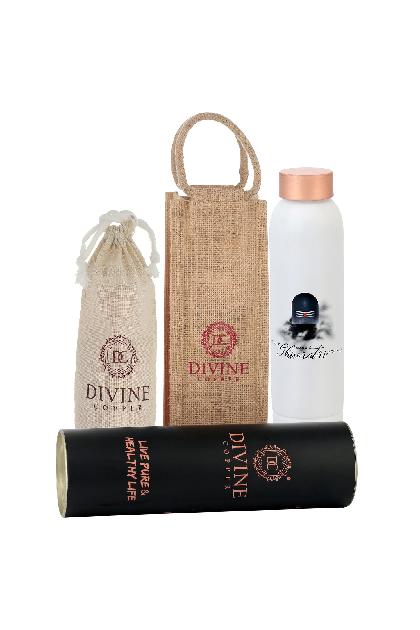 Oreo - Maha Shivratri Print Pure Copper Bottle