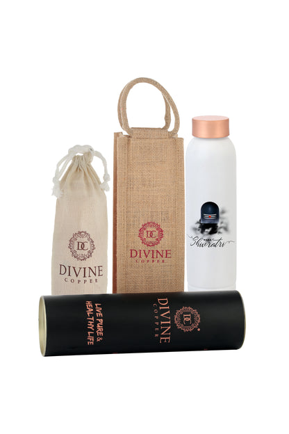 Oreo - Maha Shivratri Print Pure Copper Bottle