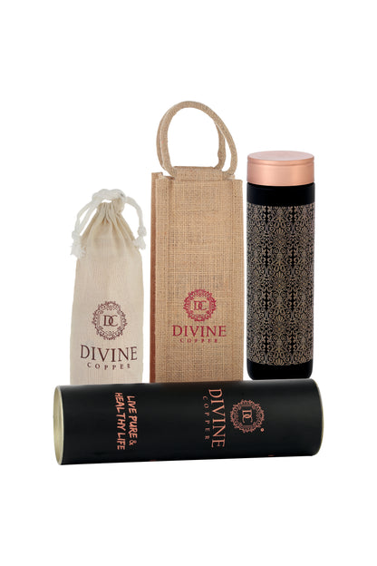 Jelly -  Texture Print Pure Copper Bottle