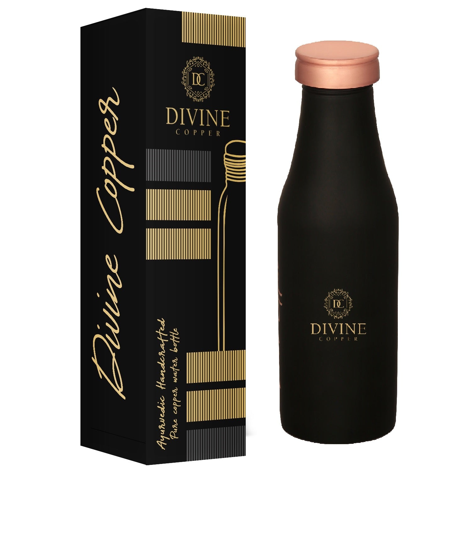 Pure Copper Bottle - BMC Black 950ml