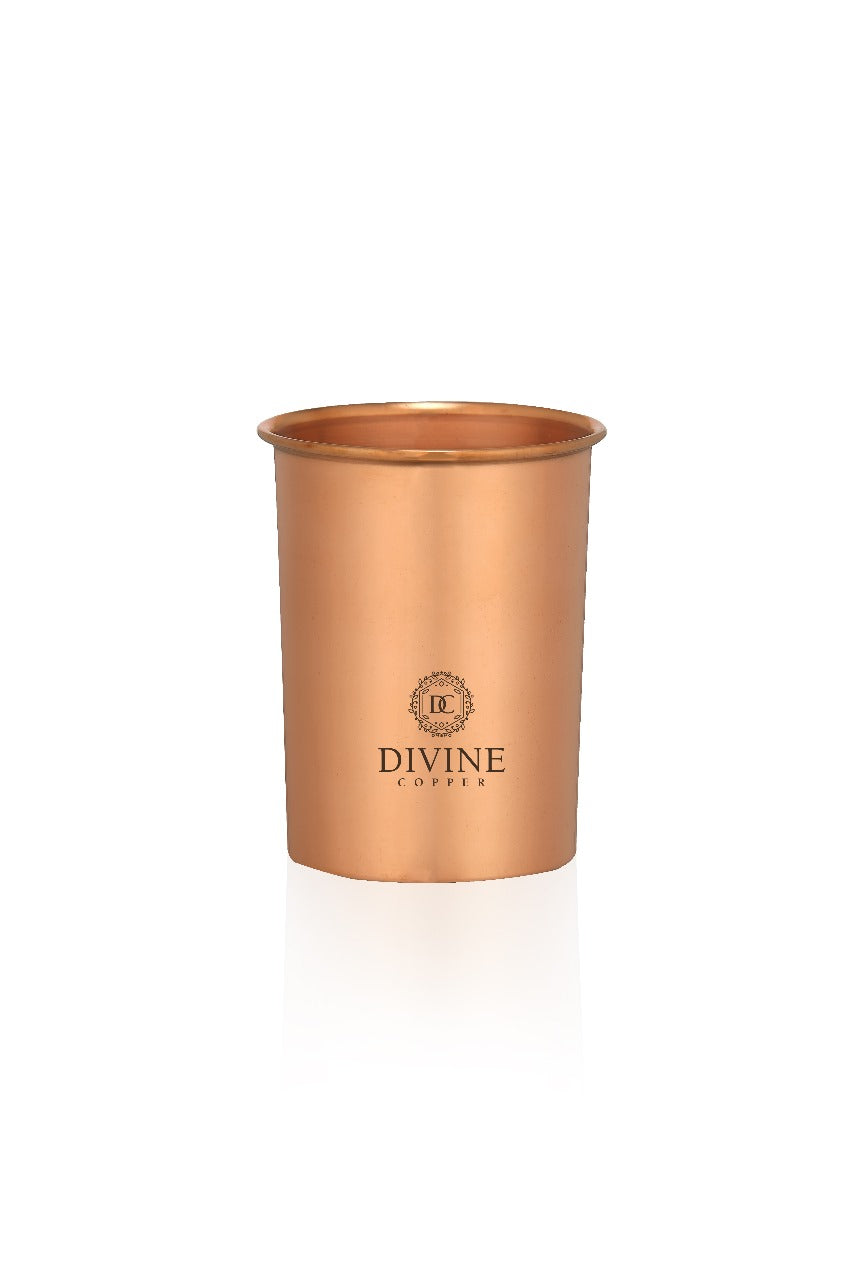 Pure copper glass -PLAIN PACK OF 2