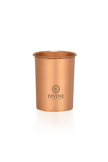 Pure copper glass -PLAIN PACK OF 2