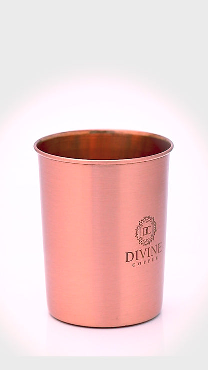 PURE COPPER PLAIN GLASS - Pack of 2
