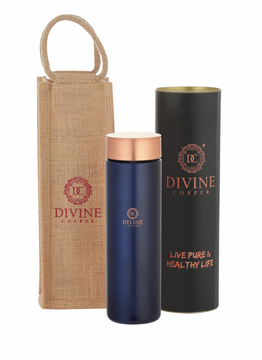 JELLY BLUE -Pure Copper Water Bottle