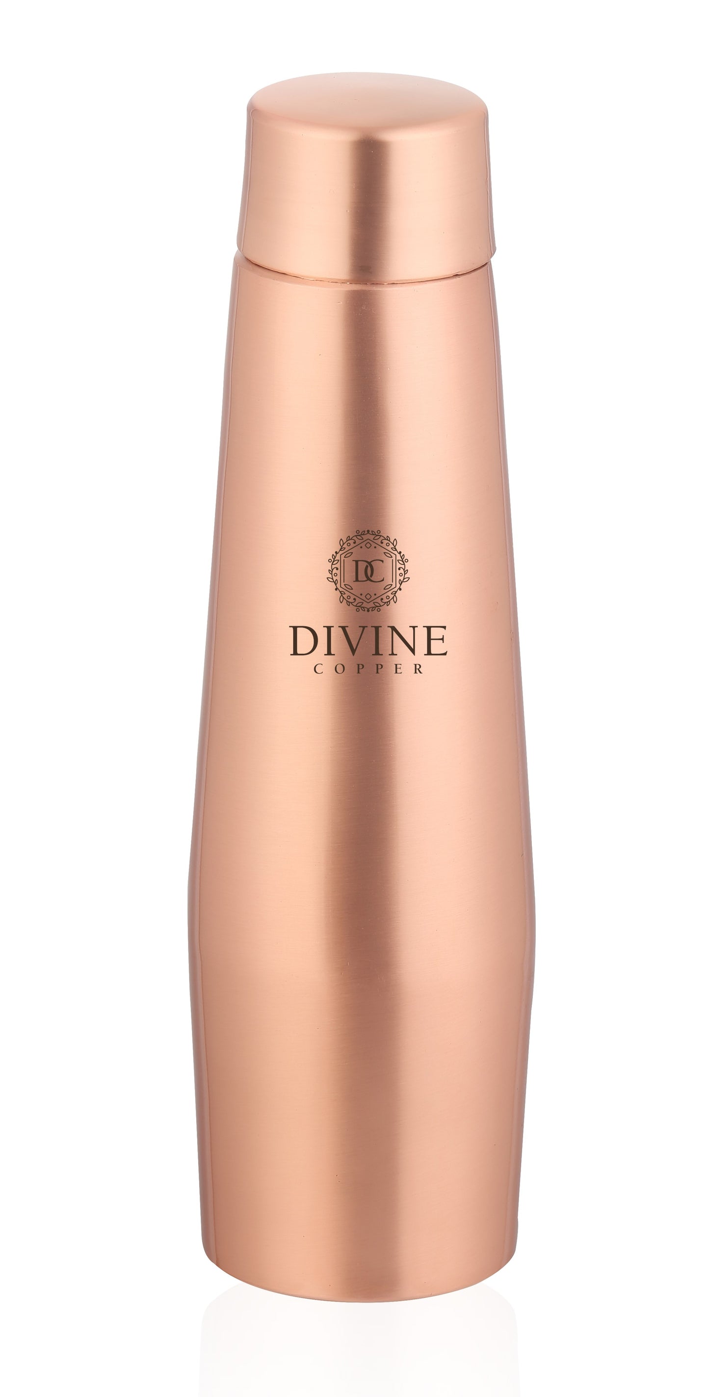 Crown Pure copper bottle 1000ml with  free Jute carry bag