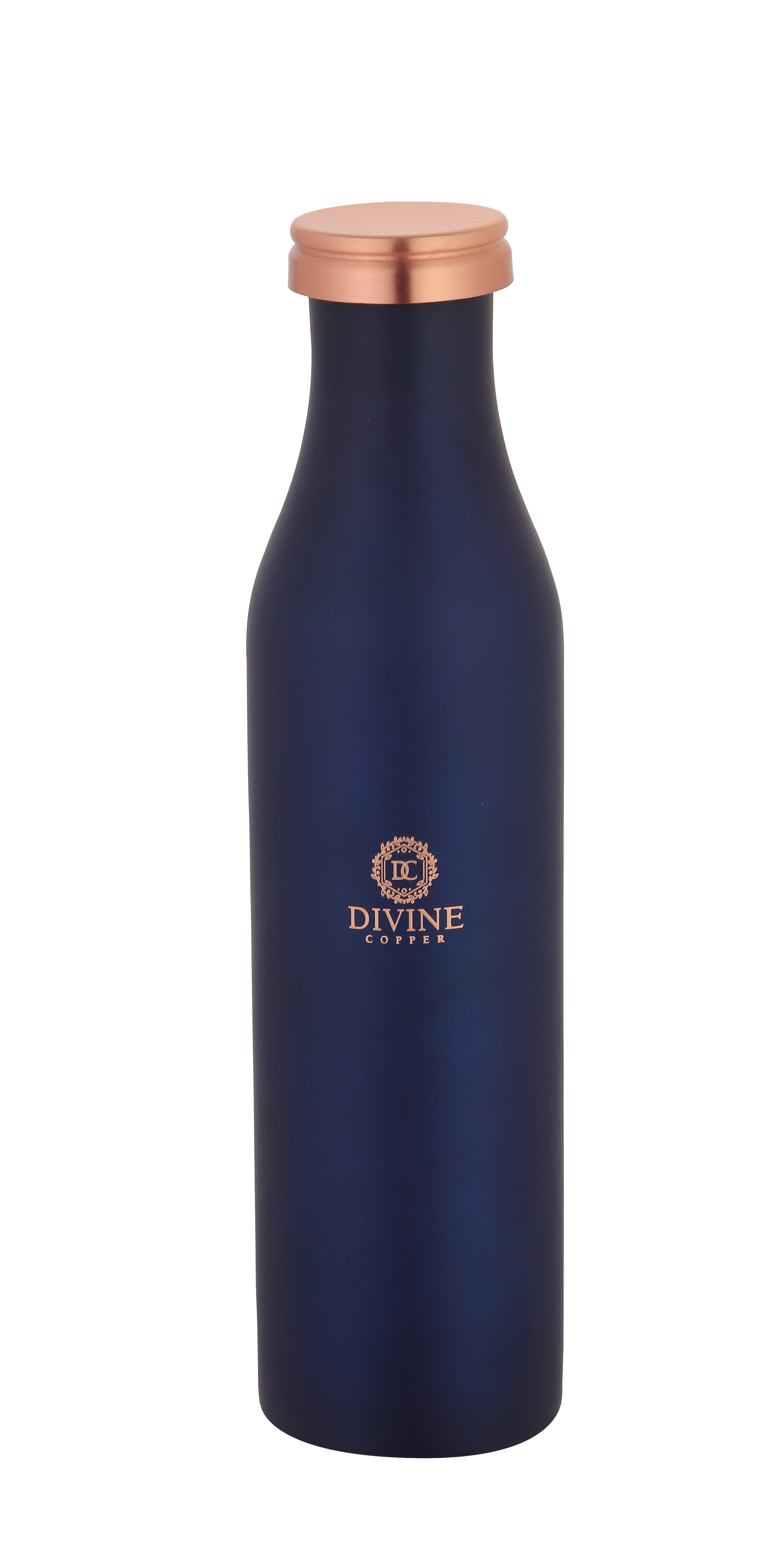 BMC Blue copper bottle with free jute carry bag