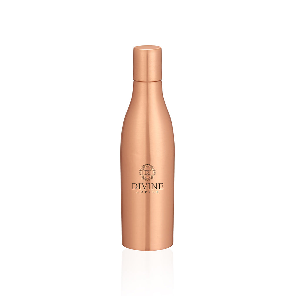 Elegant Pure copper bottle with free Jute bag, cotton bag & tube Packaging