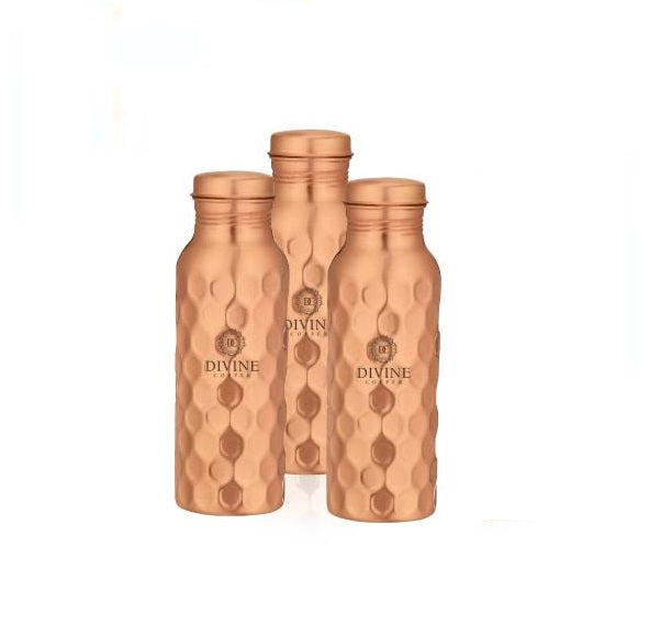 PIE diamond copper bottle 950ml ( pack of 3 combo)