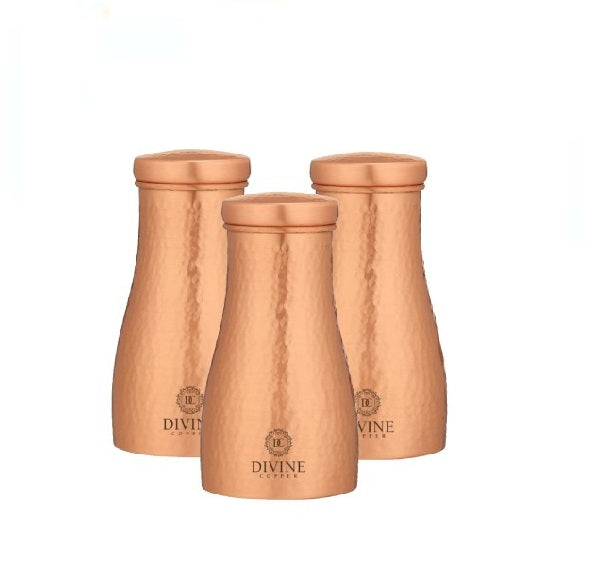 Pure copper bedroom Jar 900ml (Pack of 3 combo )