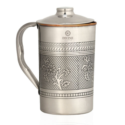 SS COPPER EMBOSSED JUG