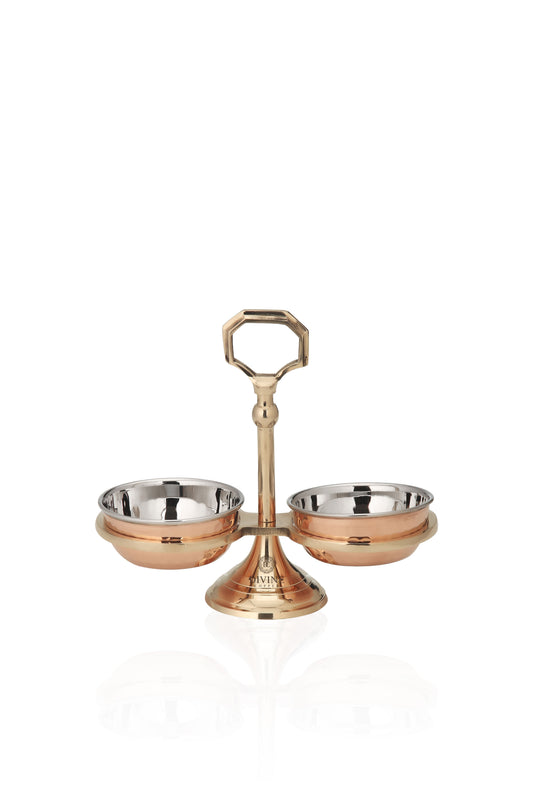 COPPER STEEL PICKLE SET 2 PC'S