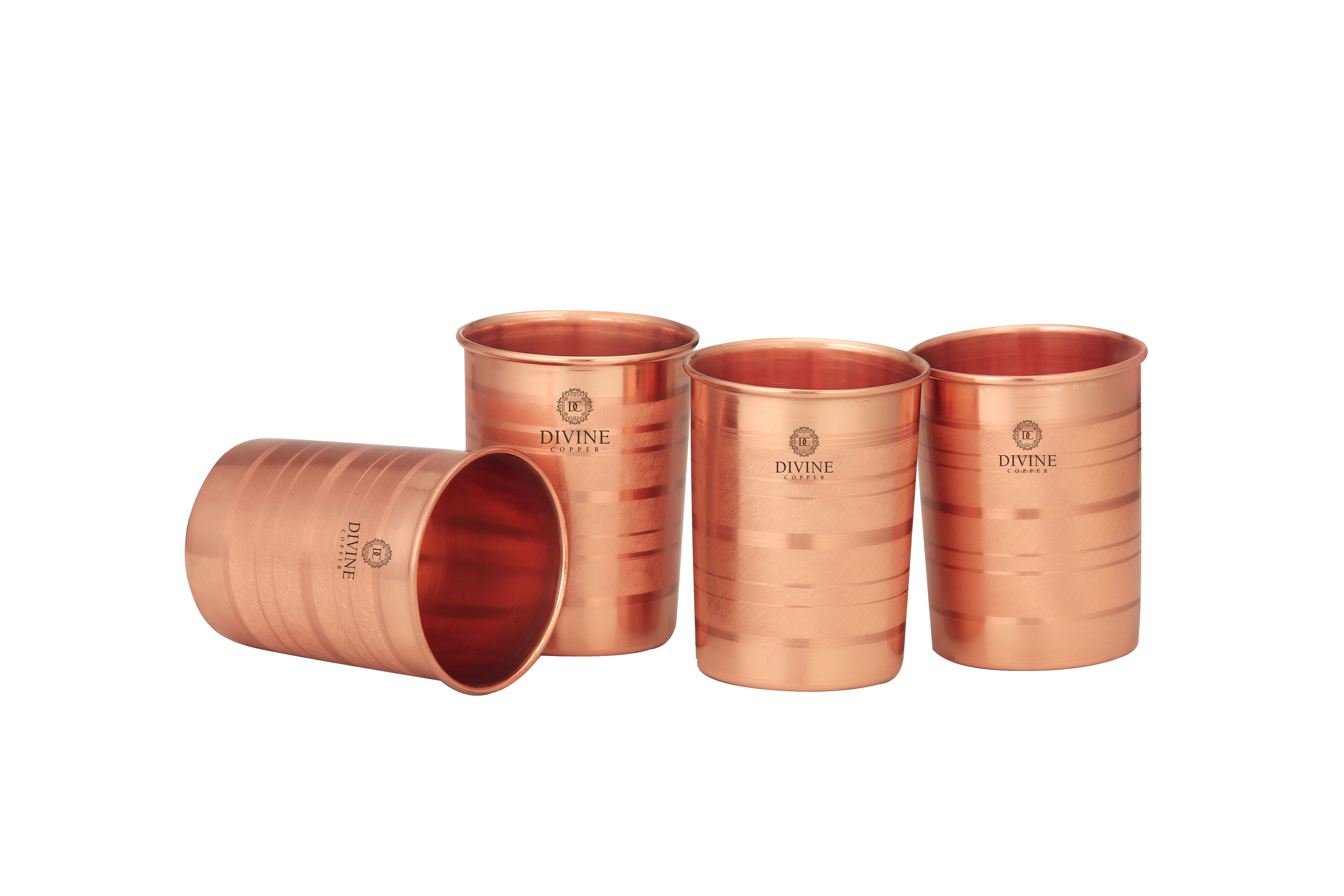 PURE COPPER LUXURY GLASS PACK OF 4 GIFT PACK