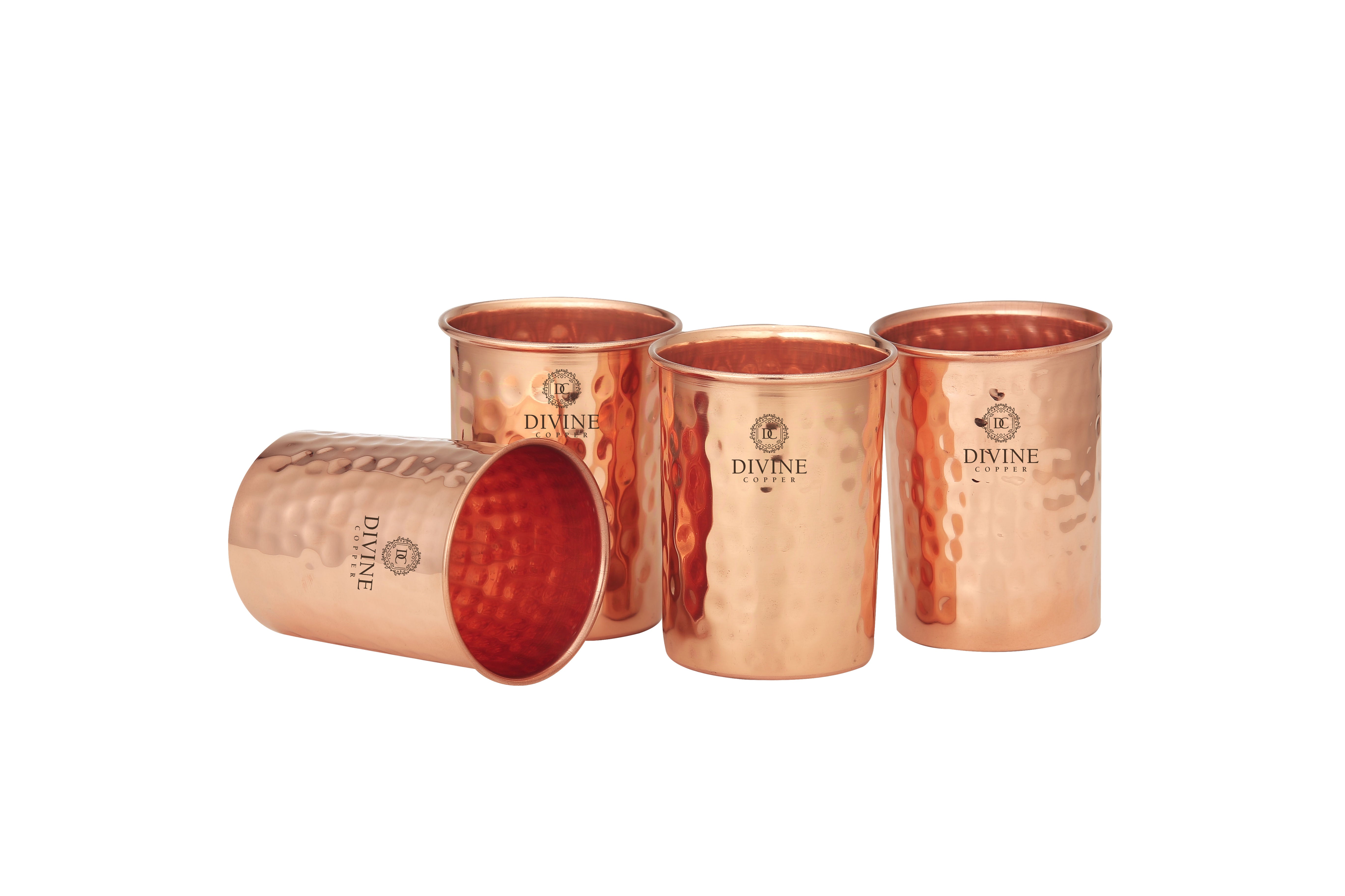PURE COPPER HMD GLASS PACK OF 4 GIFT PACK