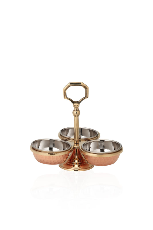 COPPER STEEL PICKLE SET 3 PC'S