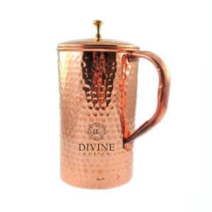 Pure copper jug-HAMMERED